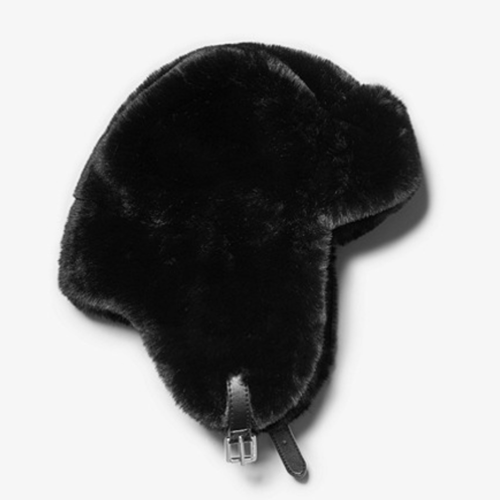 Michael Michael Kors Faux Fur Trapper Hat - Black